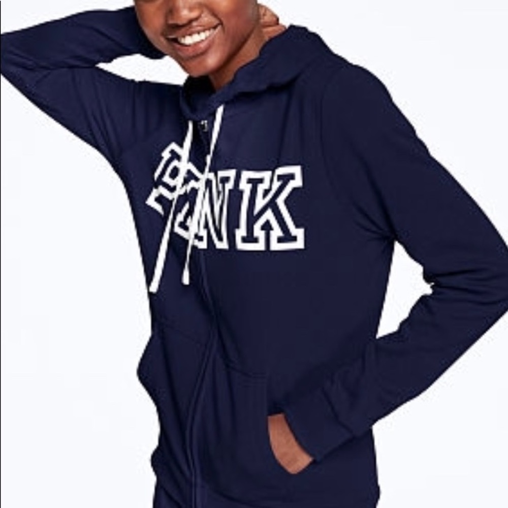 PINK VS Navy Blue Hoodie!
